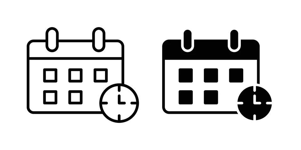 Timetable icon vector design. EPS10 Stock Illustration