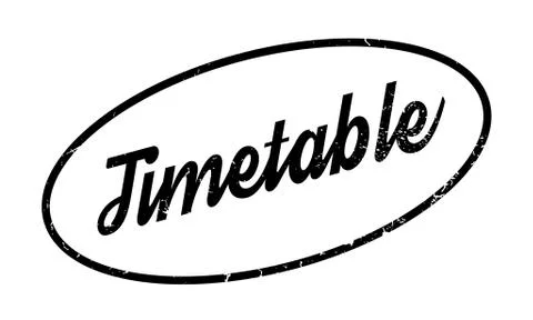 Timetable rubber stamp Illustrazione stock