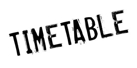 Timetable rubber stamp Stock-Illustration