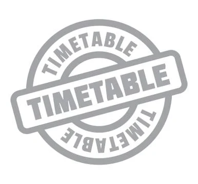 Timetable rubber stamp Stock Illustration