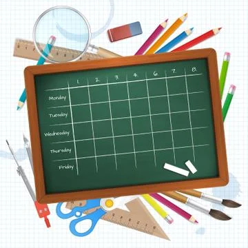 Timetable vector illustration Ilustração Stock