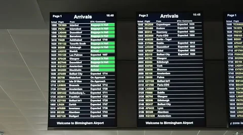 Timetable Wide 1 Stock Footage 45594586