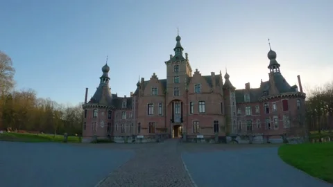 Timewarp of ooidonk castle Stock Footage 170302239
