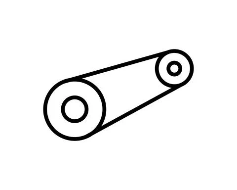 Timing belt icon vector. Flat icon isolated on the white background. Editable Stock Illustration