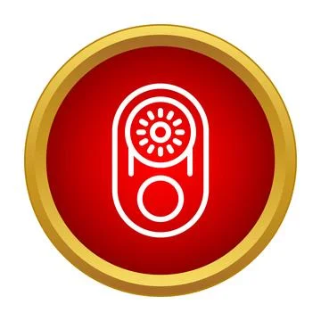 Timing belt icon vector illustrating engine mechanism Stock Illustration