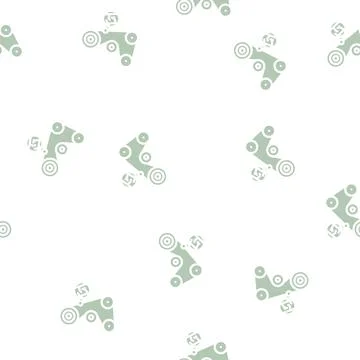 Timing belt replacement glyph vector seamless pattern イラスト素材