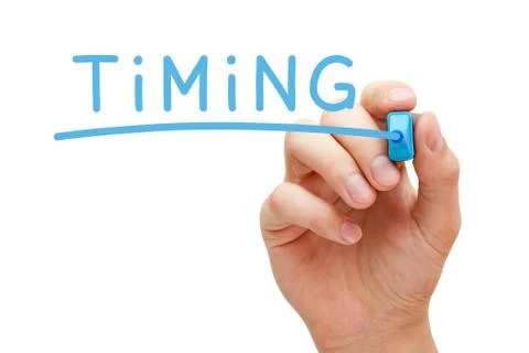 Timing Blue Marker Stock Photos