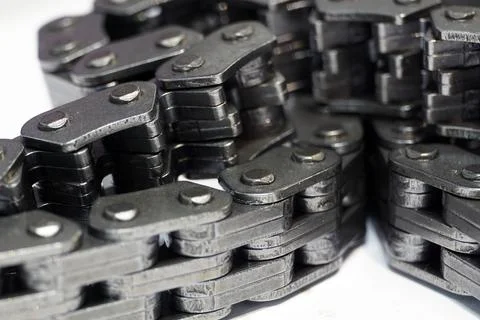 Timing chain of an engine of a modern car. Foto stock