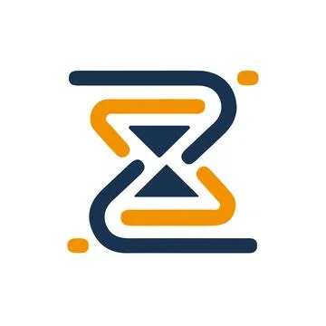 Timing logo vector design logo design element vector with creative concept Stock Illustration