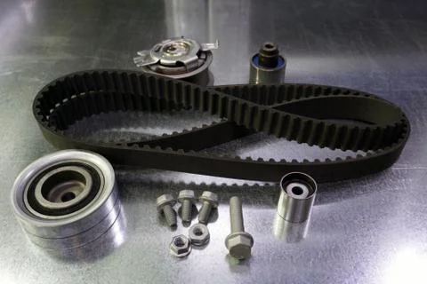 Timing replacement parts kit. Foto stock