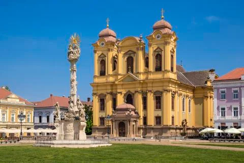 Timisoara Catholic Cathedral Stock Photos