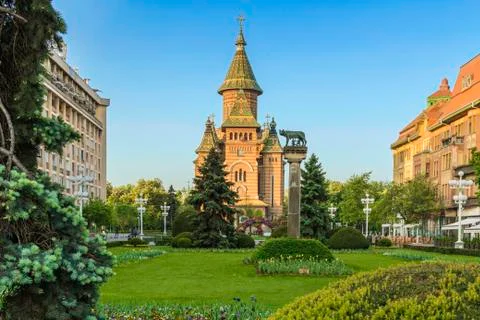 Timisoara Victory Square Stock Photos
