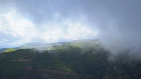 Timlaps clouds tenerife Stock Footage 97756530