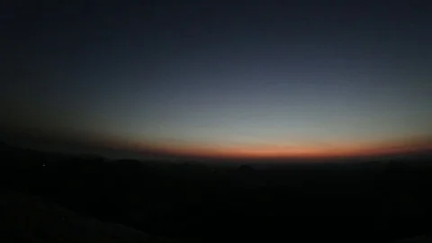 Timlaps sunrise in the mountains of India Stock Footage 87148513