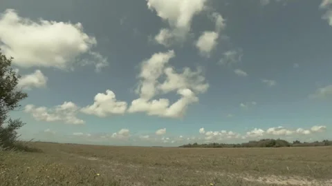 TimLaps White Clouds going to the right in Holland. Video stock 250947931