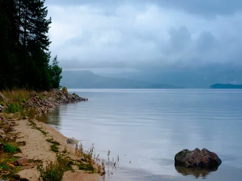 Timlapse a quiet bay Stock Footage 81877426