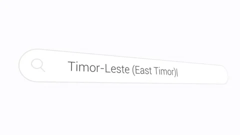 Timor-Leste (East Timor) In The Search Engine - Computer Browsing Stock Footage 313873415