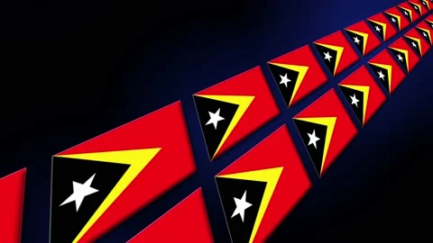 Timor Leste Flag Animated Background 3d ... | Stock Video | Pond5