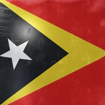 Timor-Leste flag icon Stock Illustration