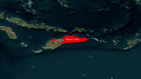 Timor-Leste Map Animation – Southeast Asia Country Location Highlighting 스톡 동영상 343390151