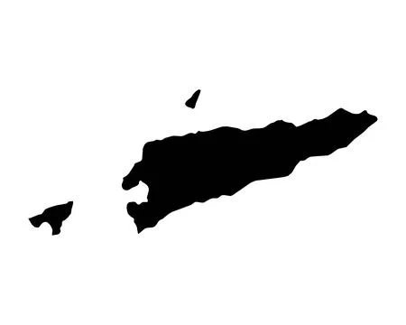 Timor-Leste Map. East Timor Country Map Stock Illustration
