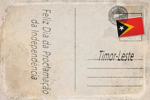 Timor Leste Proclamation Independence Day Background Stock Illustration