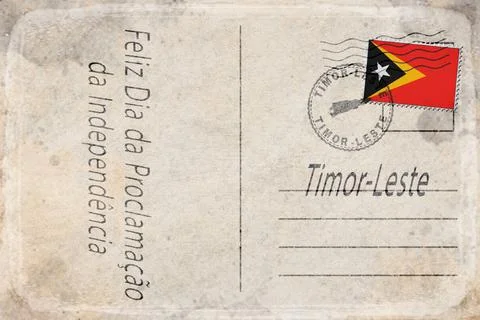 Timor Leste Proclamation Independence Day Background Stock Illustration