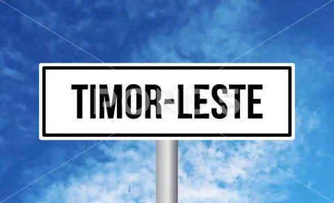 Timor leste road sign on cloudy sky background ~ Premium Photo #241599534