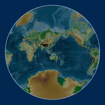 Timor tectonic plate. Physical. Lagrange. Stock Illustration