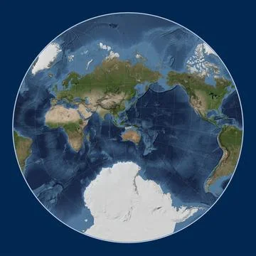 Timor tectonic plate. Satellite. Lagrange Oblique. Stock Illustration