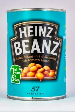 Tin of Baked Beans Stock Photos