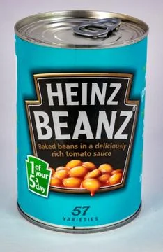 Tin of Baked Beans Stock Photos