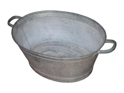 Tin Bath. Stock Photos