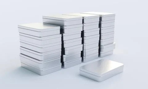 TIN BOXES Stock Illustration