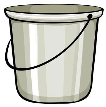 Tin bucket Stock-Illustration