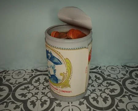 Tin can carrot 3D Model