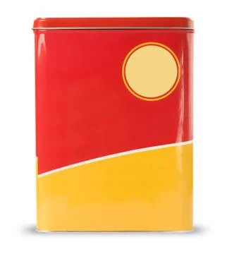 Tin can with clippping path Foto stock