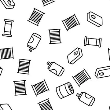 Tin Can Container Vector Seamless Pattern Illustrazione stock