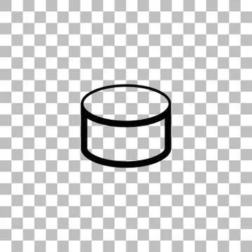 Tin can icon flat Illustrazione stock