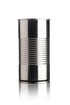 Tin Can isolated on a white background. High quality photo Stock Photos
