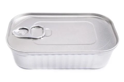 Tin can isolated on white Stock Photos