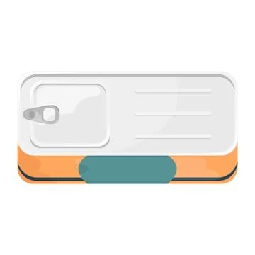 A tin can with a label. 3D vector illustration. Illustrazione stock