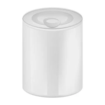 Tin can of olive mockup, realistic style Illustrazione stock