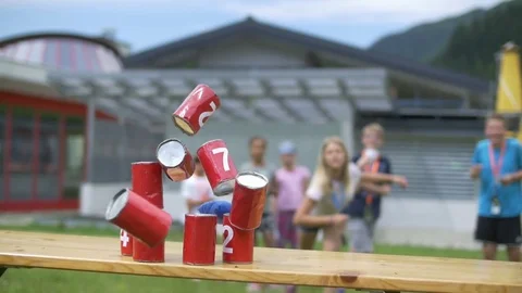 Tin Can Tower Shoot Stock-Footage 79154517