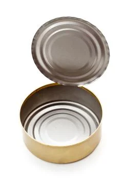 Tin can on white background Stock Photos