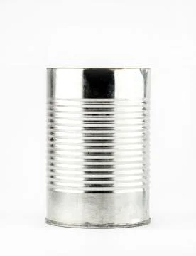 Tin can on white background Stock Photos