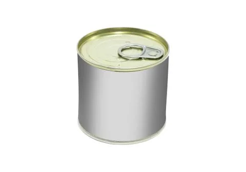 Tin can on white background Stock Photos
