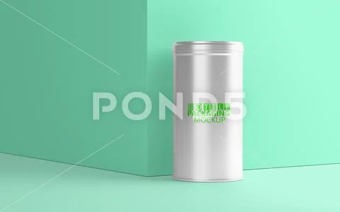 Tin Jar Mockup  504 PSD Template