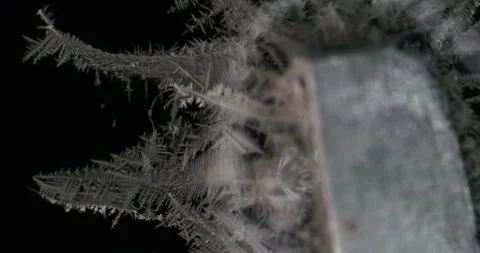 Tin metal element forming process under microscopy 4k timelapse video Stock Footage 116791979