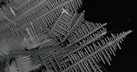 Tin metal element forming process under microscopy 4k timelapse video Stock Footage 116792216